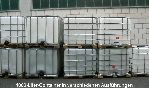 1000-Liter-Container in verschiedenen Ausfhrungen